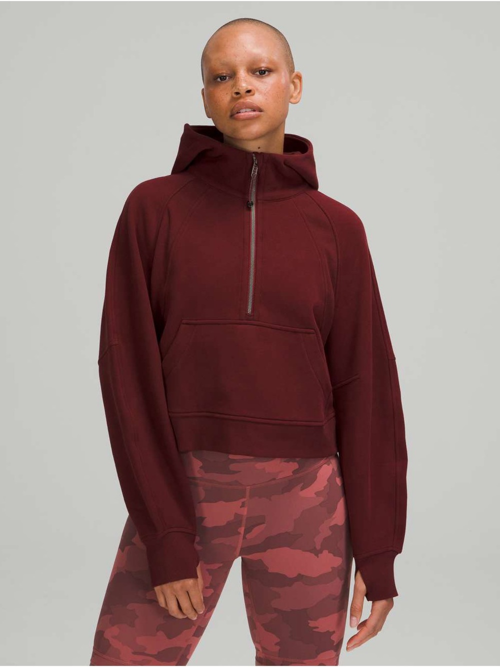 Lululemon Scuba Oversized Half-Zip Hoodie in Red Merlot! ❤️